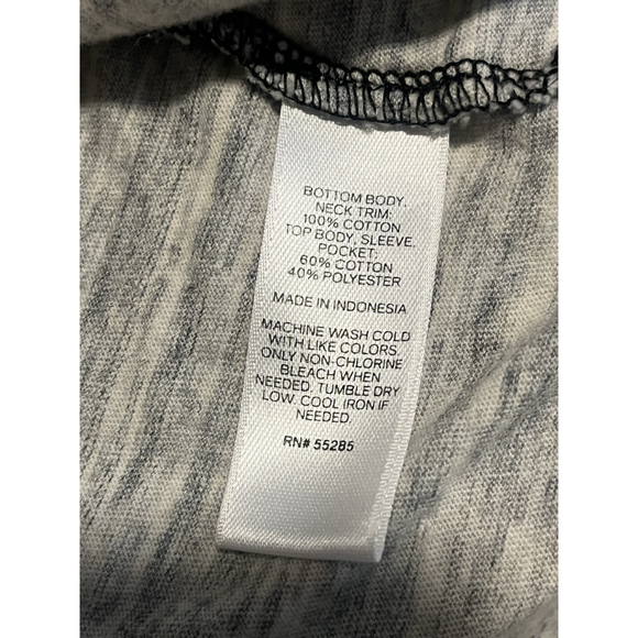 Express Mens Short Sleeve Black Gray Shirt Pocket Mens Size Large, EUC Casual - Picture 6 of 8